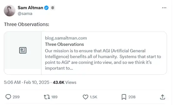 Sam Altman最新文章：正全力布局AI Agent，坚信其将重塑世界经济 image 0