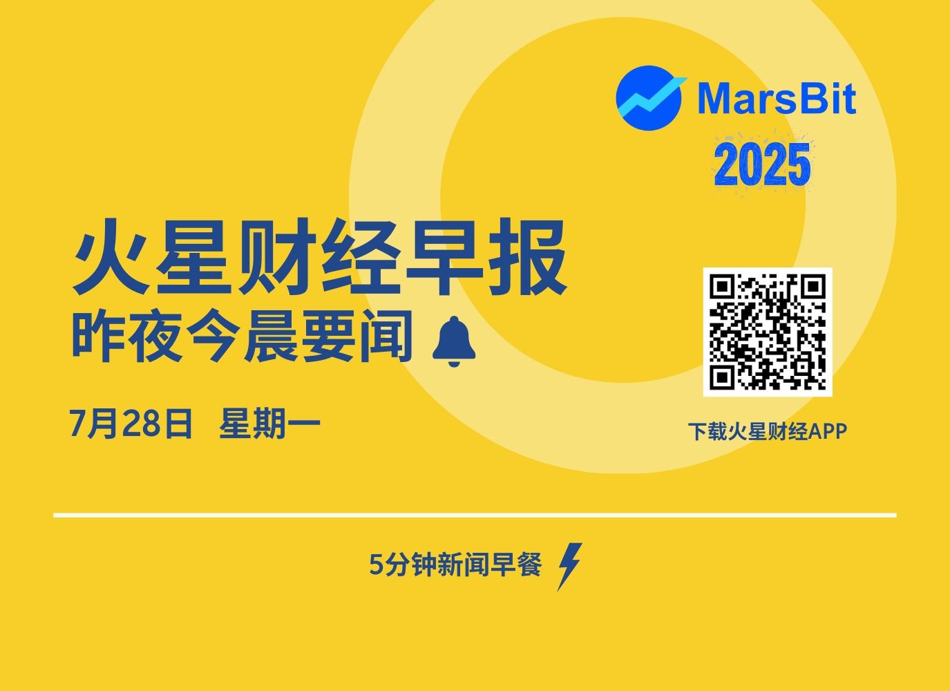 火星早报 | 美国与欧盟达成 15% 税率关税协议,股市有望迎来上涨 image 0