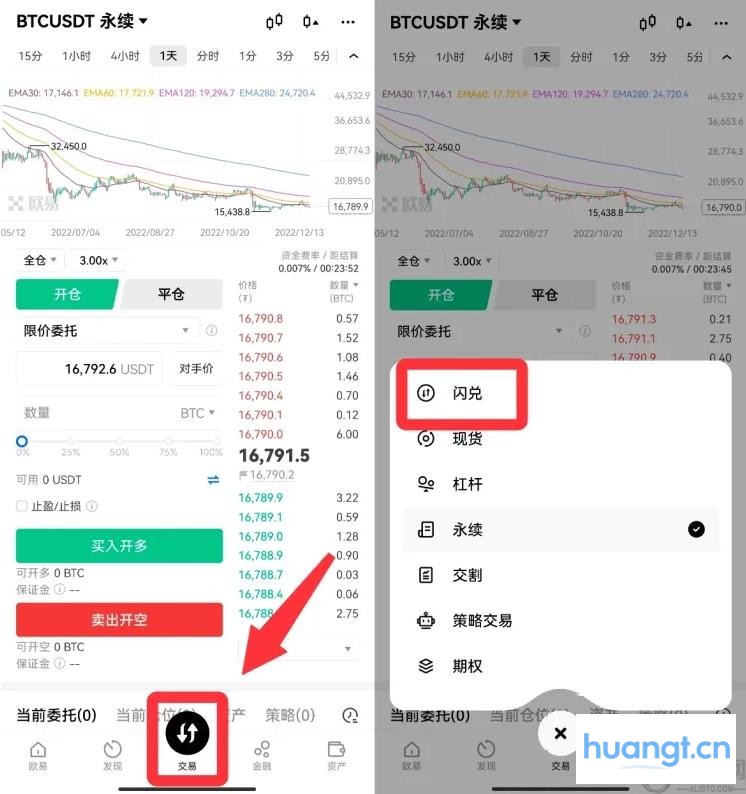 虚拟币闪兑功能/